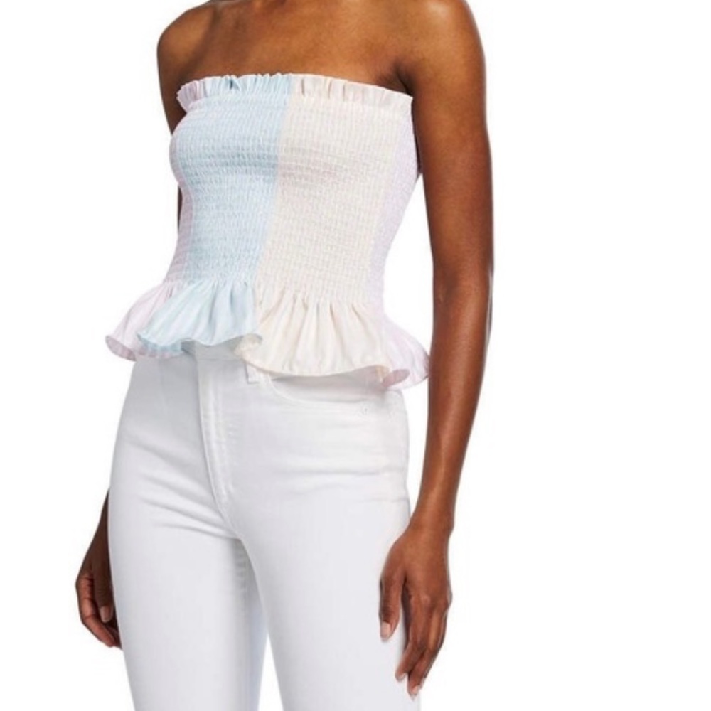 Petersyn X Revolve Marianna tube top in tutti strapless smocked